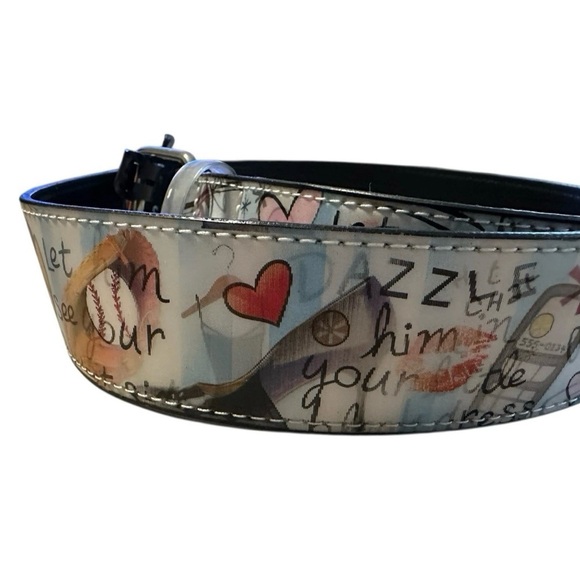 Relic Woman’s Hologram HOW TO HOLD.  Multicolored Belt Size Medium 38 - Picture 1 of 10